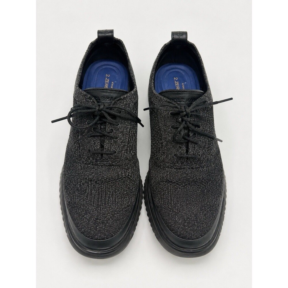 Cole Haan 2.ZERØGRAND Stitchlite Oxford Men’s 8.5 M Black Knit Shoes C28383